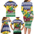 Personalized Saint Vincent and the Grenadines Christmas Family Matching Long Sleeve Bodycon Dress and Hawaiian Shirt Santa Vincent Parrot - Wonder Print Shop