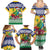 Personalized Saint Vincent and the Grenadines Christmas Family Matching Summer Maxi Dress and Hawaiian Shirt Santa Vincent Parrot - Wonder Print Shop