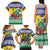 Personalized Saint Vincent and the Grenadines Christmas Family Matching Tank Maxi Dress and Hawaiian Shirt Santa Vincent Parrot - Wonder Print Shop