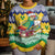 Saint Vincent and the Grenadines Christmas Kid Ugly Christmas Sweater Santa Vincent Parrot - Wonder Print Shop