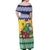 Personalized Saint Vincent and the Grenadines Christmas Off Shoulder Maxi Dress Santa Vincent Parrot - Wonder Print Shop