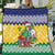 Saint Vincent and the Grenadines Christmas Quilt Santa Vincent Parrot - Wonder Print Shop