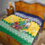 Saint Vincent and the Grenadines Christmas Quilt Santa Vincent Parrot - Wonder Print Shop