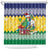 Saint Vincent and the Grenadines Christmas Shower Curtain Santa Vincent Parrot