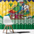 Saint Vincent and the Grenadines Christmas Window Curtain Santa Vincent Parrot - Wonder Print Shop