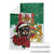 Morocco Christmas Blanket Santa Lion With Rose Xmas Vibe