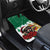 Morocco Christmas Car Mats Santa Lion With Rose Xmas Vibe - Wonder Print Shop