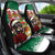 Morocco Christmas Car Seat Cover Santa Lion With Rose Xmas Vibe - Wonder Print Shop