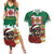 Morocco Christmas Couples Matching Summer Maxi Dress and Hawaiian Shirt Santa Lion With Rose Xmas Vibe - Wonder Print Shop