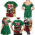 Morocco Christmas Family Matching Summer Maxi Dress and Hawaiian Shirt Santa Lion With Rose Xmas Vibe