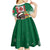 Morocco Christmas Kid Short Sleeve Dress Santa Lion With Rose Xmas Vibe - Wonder Print Shop