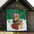 Morocco Christmas Quilt Santa Lion With Rose Xmas Vibe - Wonder Print Shop