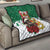 Morocco Christmas Quilt Santa Lion With Rose Xmas Vibe - Wonder Print Shop