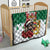 Morocco Christmas Quilt Santa Lion With Rose Xmas Vibe - Wonder Print Shop