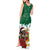 Morocco Christmas Tank Maxi Dress Santa Lion With Rose Xmas Vibe - Wonder Print Shop