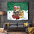 Morocco Christmas Tapestry Santa Lion With Rose Xmas Vibe