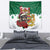 Morocco Christmas Tapestry Santa Lion With Rose Xmas Vibe