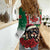 Morocco Christmas Women Casual Shirt Santa Lion With Rose Xmas Vibe