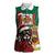 Morocco Christmas Women Sleeveless Polo Shirt Santa Lion With Rose Xmas Vibe - Wonder Print Shop