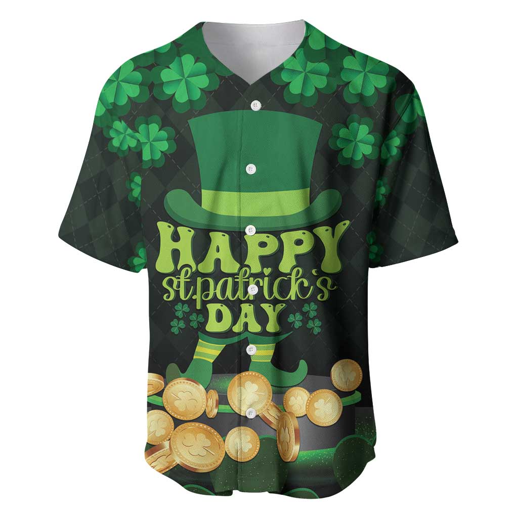 Ireland St Patrick's Day Baseball Jersey Irish Shamrocks Leprechaun