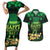 Ireland St Patrick's Day Couples Matching Short Sleeve Bodycon Dress and Hawaiian Shirt Irish Shamrocks Leprechaun