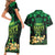 Ireland St Patrick's Day Couples Matching Short Sleeve Bodycon Dress and Hawaiian Shirt Irish Shamrocks Leprechaun