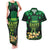 Ireland St Patrick's Day Couples Matching Tank Maxi Dress and Hawaiian Shirt Irish Shamrocks Leprechaun