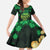 Ireland St Patrick's Day Family Matching Off The Shoulder Long Sleeve Dress and Hawaiian Shirt Irish Shamrocks Leprechaun