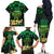 Ireland St Patrick's Day Family Matching Off The Shoulder Long Sleeve Dress and Hawaiian Shirt Irish Shamrocks Leprechaun