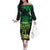 Ireland St Patrick's Day Family Matching Off The Shoulder Long Sleeve Dress and Hawaiian Shirt Irish Shamrocks Leprechaun