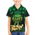 Ireland St Patrick's Day Family Matching Off The Shoulder Long Sleeve Dress and Hawaiian Shirt Irish Shamrocks Leprechaun