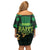 Ireland St Patrick's Day Family Matching Off Shoulder Short Dress and Hawaiian Shirt Irish Shamrocks Leprechaun - Wonder Print Shop