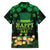 Ireland St Patrick's Day Family Matching Puletasi and Hawaiian Shirt Irish Shamrocks Leprechaun