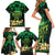 Ireland St Patrick's Day Family Matching Short Sleeve Bodycon Dress and Hawaiian Shirt Irish Shamrocks Leprechaun - Wonder Print Shop