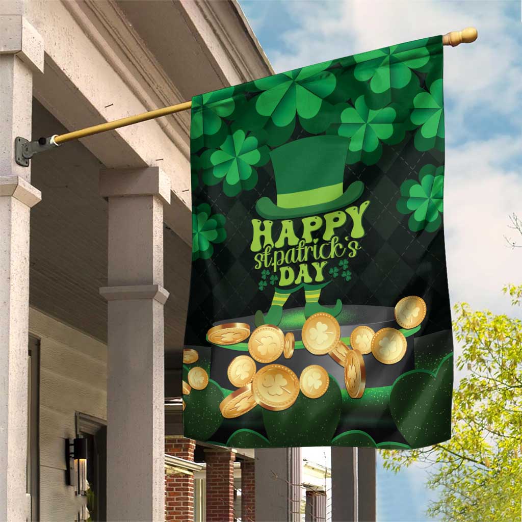 Ireland St Patrick's Day Garden Flag Irish Shamrocks Leprechaun - Wonder Print Shop