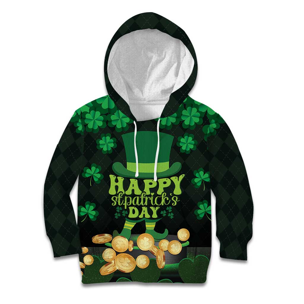 Ireland St Patrick's Day Kid Hoodie Irish Shamrocks Leprechaun - Wonder Print Shop