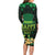 Ireland St Patrick's Day Long Sleeve Bodycon Dress Irish Shamrocks Leprechaun - Wonder Print Shop