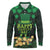 Ireland St Patrick's Day Long Sleeve Polo Shirt Irish Shamrocks Leprechaun - Wonder Print Shop