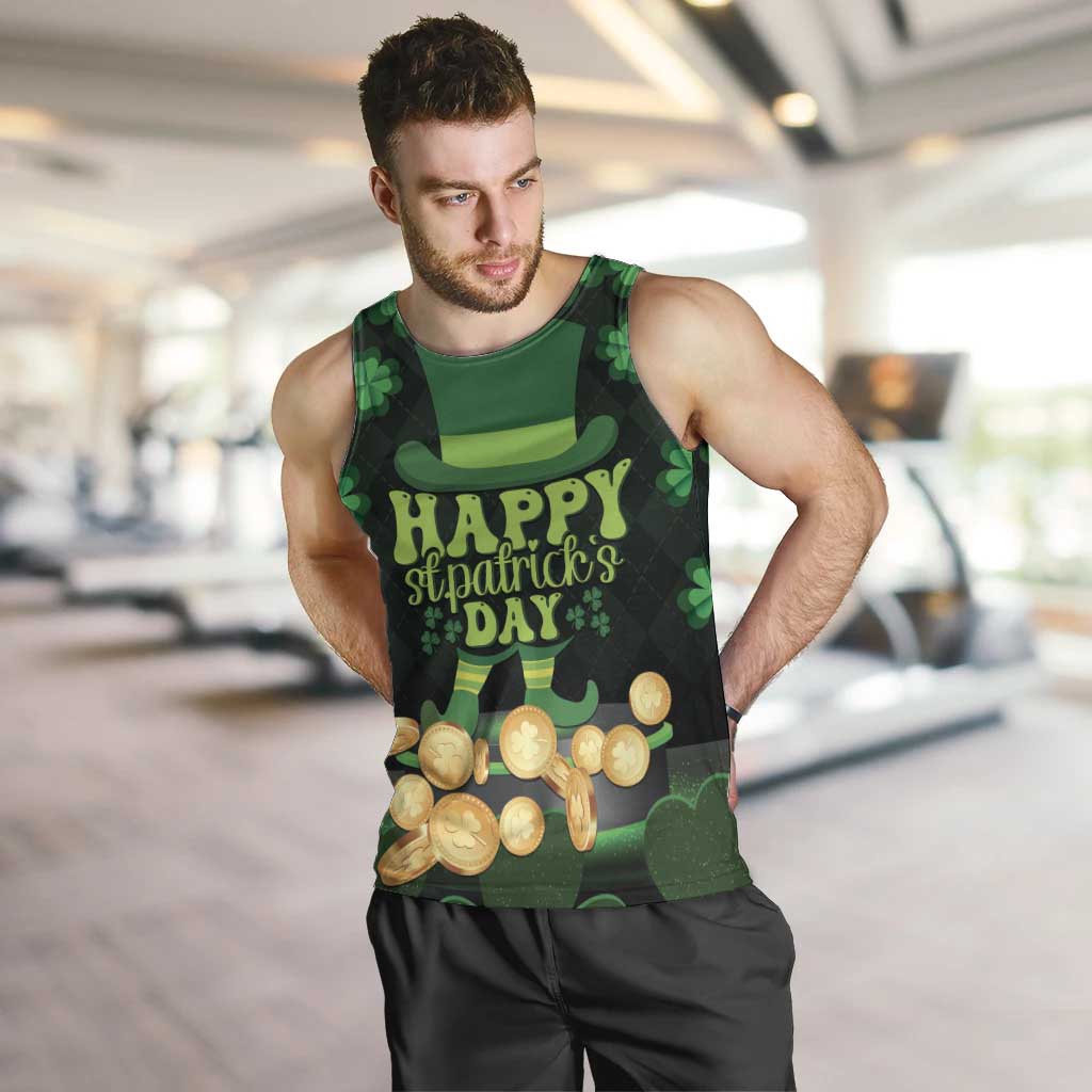 Ireland St Patrick's Day Men Tank Top Irish Shamrocks Leprechaun