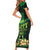 Ireland St Patrick's Day Short Sleeve Bodycon Dress Irish Shamrocks Leprechaun - Wonder Print Shop