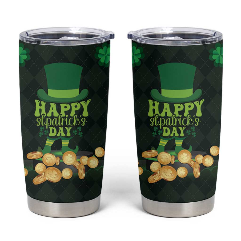 Ireland St Patrick's Day Tumbler Cup Irish Shamrocks Leprechaun - Wonder Print Shop