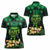 Ireland St Patrick's Day Women Polo Shirt Irish Shamrocks Leprechaun