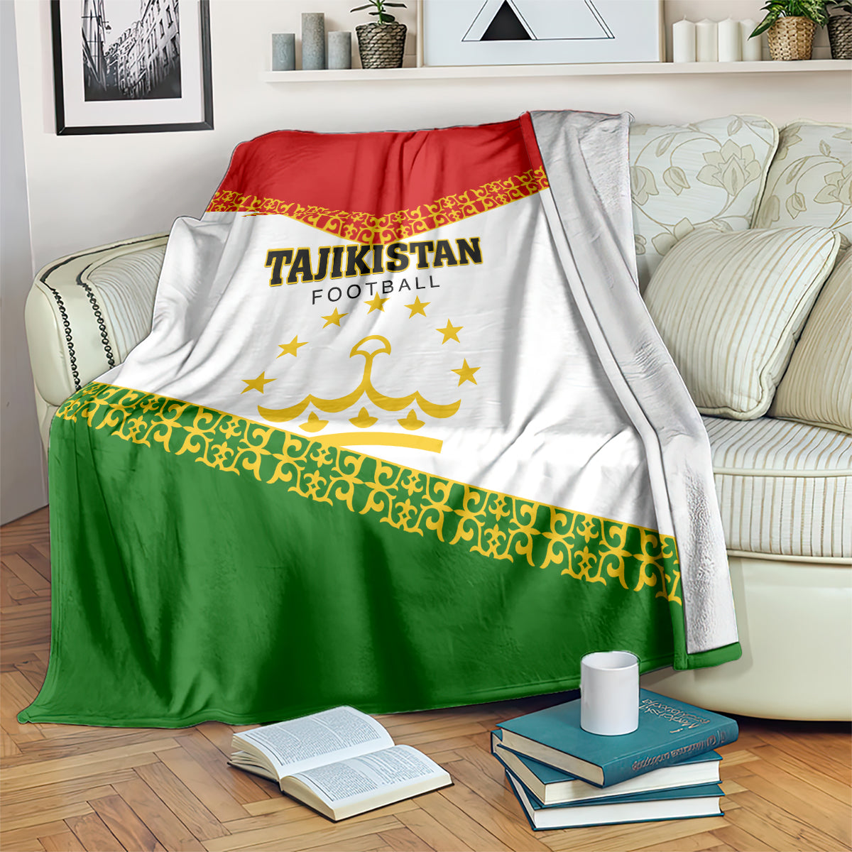 Tajikistan Football Blanket Come On Tadzhikistan