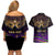 Mardi Gras 2024 Couples Matching Off Shoulder Short Dress and Hawaiian Shirt Carnival Mask Special Version - Wonder Print Shop