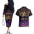 Mardi Gras 2024 Couples Matching Off The Shoulder Long Sleeve Dress and Hawaiian Shirt Carnival Mask Special Version - Wonder Print Shop