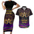 Mardi Gras 2024 Couples Matching Short Sleeve Bodycon Dress and Hawaiian Shirt Carnival Mask Special Version - Wonder Print Shop