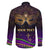 Mardi Gras 2024 Family Matching Long Sleeve Bodycon Dress and Hawaiian Shirt Carnival Mask Special Version - Wonder Print Shop