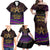 Mardi Gras 2024 Family Matching Off Shoulder Maxi Dress and Hawaiian Shirt Carnival Mask Special Version - Wonder Print Shop