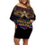 Mardi Gras 2024 Off Shoulder Short Dress Carnival Mask Special Version - Wonder Print Shop