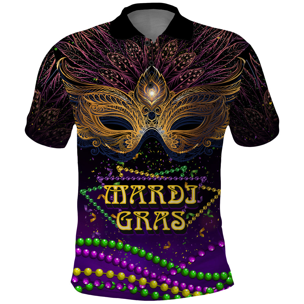 Mardi Gras 2024 Polo Shirt Carnival Mask Special Version - Wonder Print Shop